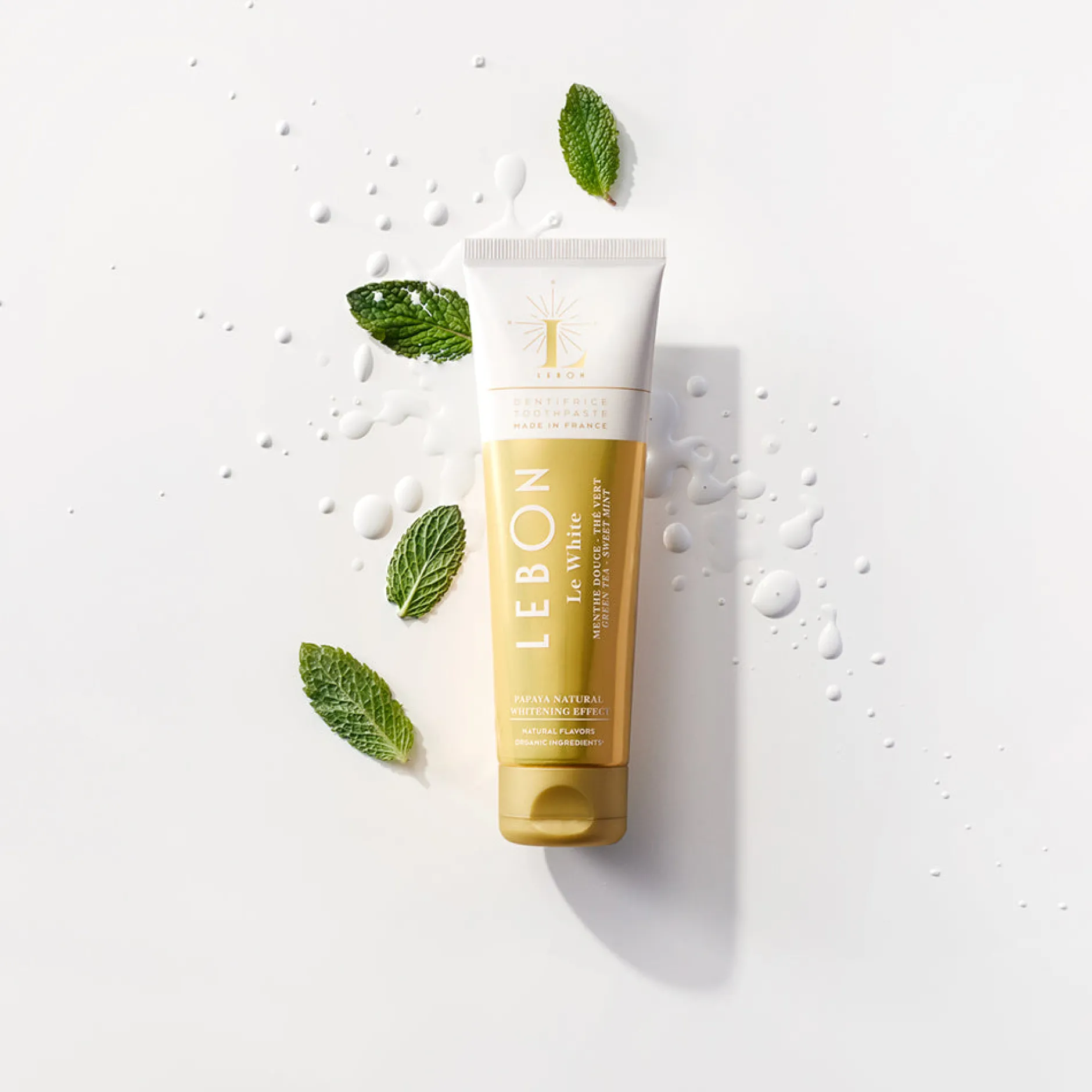 Tailles Voyage|Déodorants & Hygiène*Lebon Dentifrice "Le White" - Menthe Douce & Thé Vert