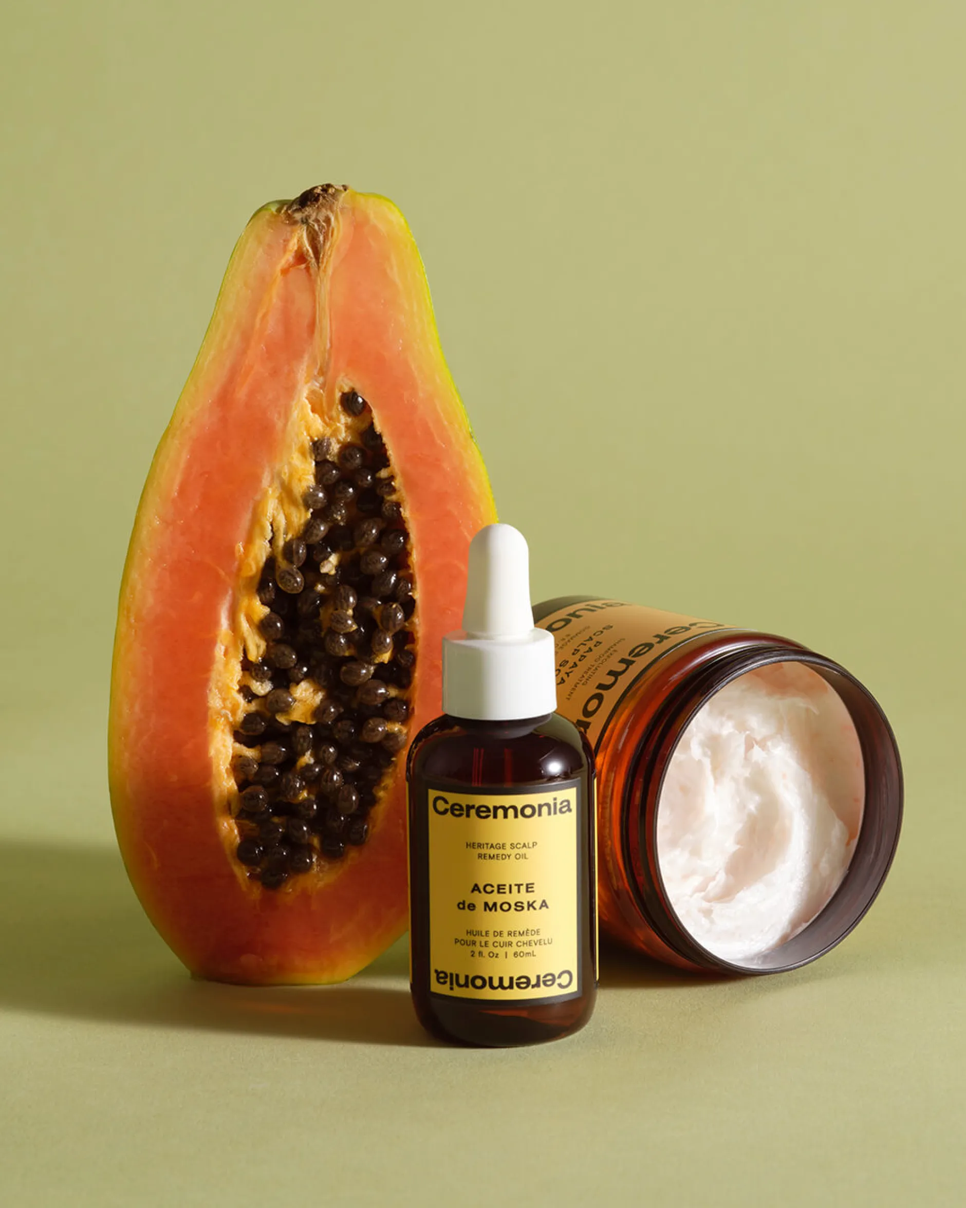 Huiles*Ceremonia Huile Remède Cuir Chevelu Aceite de Moska