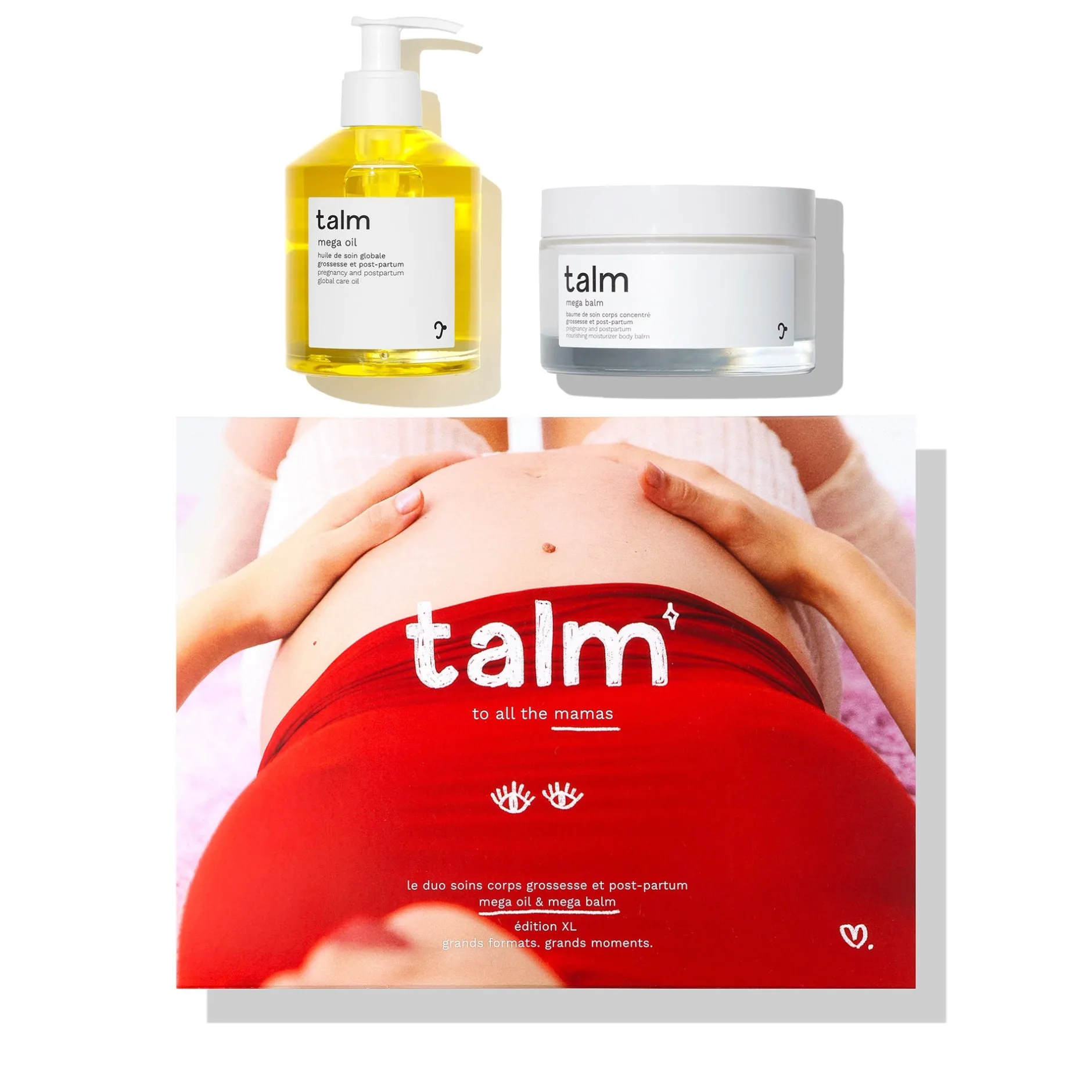 Trousses & Coffrets|Huiles*Talm Le Duo Soins Corps Grossesse et Post-Partum